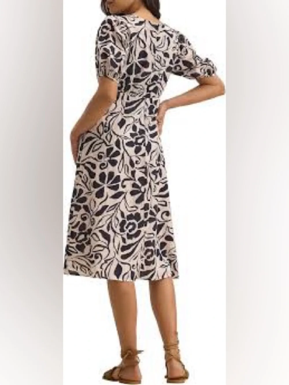 Velvet by Graham & Spencer Beige Floral  Dress